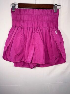 Free People Movement Women’s High-Waist Pink Running Shorts Size Medium